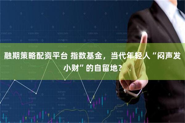 融期策略配资平台 指数基金，当代年轻人“闷声发小财”的自留地？