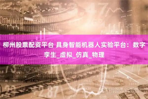 柳州股票配资平台 具身智能机器人实验平台：数字孪生_虚拟_仿真_物理