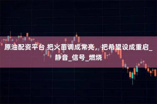 原油配资平台 把火苗调成常亮，把希望设成重启_静音_信号_燃烧